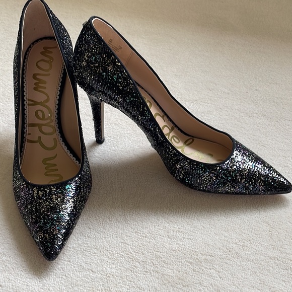 Sam Edelman Women's Hazel Pump - Grey Tweed Multi, Stiletto Heel, Padded Sock, Size 7 - View #3